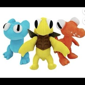 Rainbow Friends Roblox Plush Orange Yellow Cyan Series 2 8” Medium